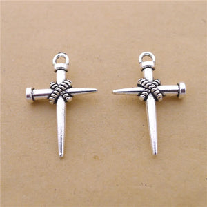 100Pcs Nail Charms Metal Pendant for Jewelry Making Accessories