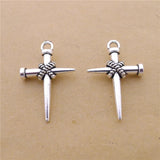 100Pcs Nail Charms Metal Pendant for Jewelry Making Accessories