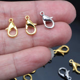 100Pcs/lot Zinc Alloy Jewelry Findings Lobster Clasp Hooks Vintage Clasps 12mm