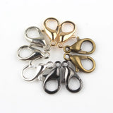100Pcs/lot Zinc Alloy Jewelry Findings Lobster Clasp Hooks Vintage Clasps 12mm