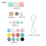 100Pcs Polyhedron Silicone Teething Beads Baby Teether DIY Necklace
