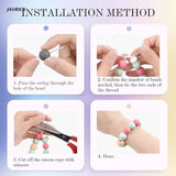 100Pcs Polyhedron Silicone Teething Beads Baby Teether DIY Necklace