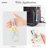 100Pcs Polyhedron Silicone Teething Beads Baby Teether DIY Necklace