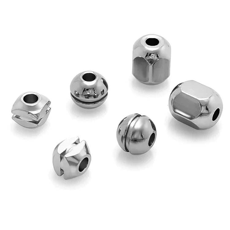 100Pcs Stainless Steel Spacer Beads for Jewelry Making Supplies