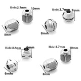 100Pcs Stainless Steel Spacer Beads for Jewelry Making Supplies