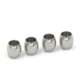 100Pcs Stainless Steel Crimp End Beads Big Hole Spacer Beads Jewelry Diy Making