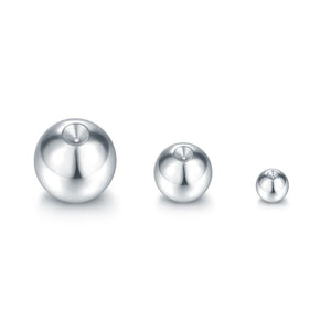 100Pcs Steel Replacement Ball Nose Septum Ring Captive Bead Ring BCR