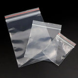 100Pcs Transparent Plastic Jewelry Zip Lock Pouches Wedding Gift Bags
