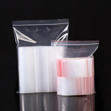 100Pcs Transparent Plastic Jewelry Zip Lock Pouches Wedding Gift Bags