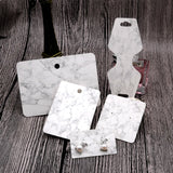 100Pcs Marbling Jewelry Earrings Card Necklace Headwear Display Packaging Cards