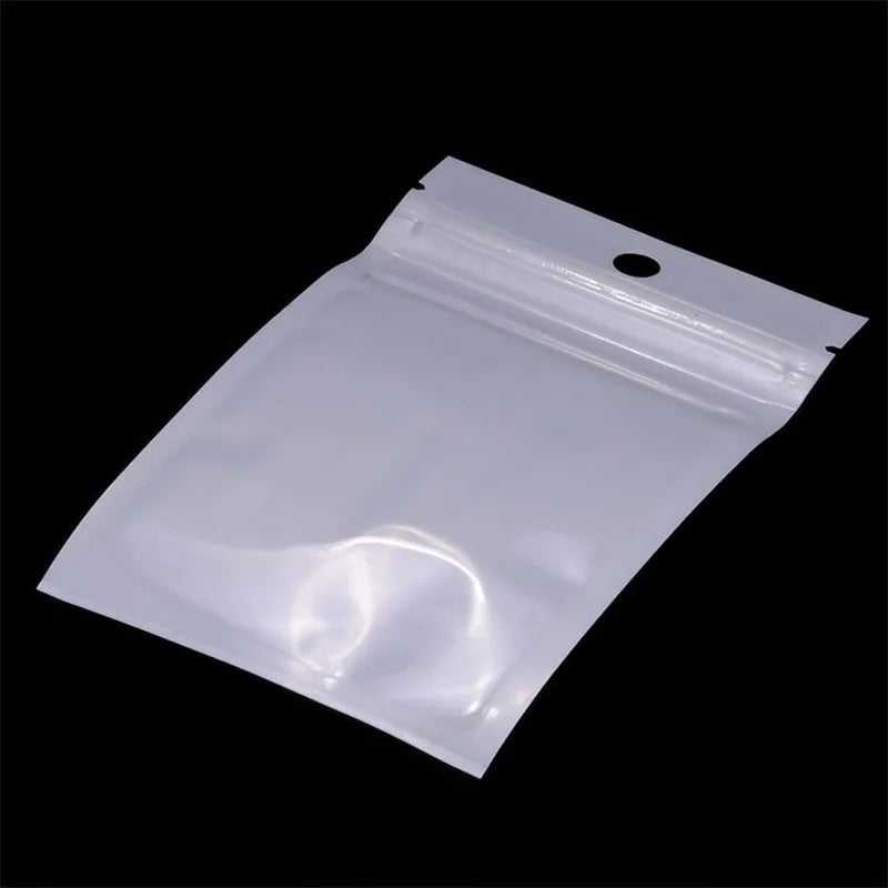 100Pcs 8x13cm Self Sealing ZipLock Bags Clear Packaging Ziplock Bag
