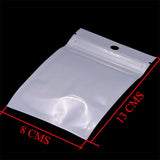 100Pcs 8x13cm Self Sealing ZipLock Bags Clear Packaging Ziplock Bag