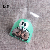 100Pcs Self-adhesive Gift Packing Bags Biscuit Storage Candy Plastic Ziplock Bag
