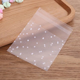 100Pcs Self-adhesive Gift Packing Bags Biscuit Storage Candy Plastic Ziplock Bag
