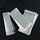 100Pcs Transparent Self-Sealing Jewelry Candy OPP Resealable Bag