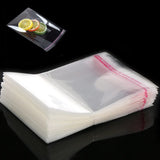 100Pcs Transparent Self-Sealing Jewelry Candy OPP Resealable Bag