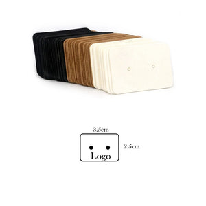 100Pcs Custom Logo Jewelry Packing Thank You Cards Display Stand