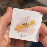 100Pcs Custom Logo Jewelry Packing Thank You Cards Display Stand