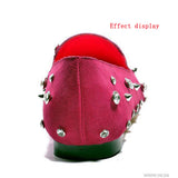 8mm Aquamarine A+++ Copper Spikes and Studs Crystal Rivets for Leather Crafts