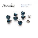 8mm Indicolite A+++ Rivets For Leather Bags Shoes Decorative Crafts