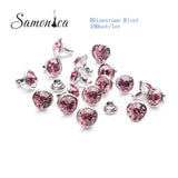 8mm Pink A+++ Copper Spikes Crystal Rhinestone Rivets for Decorative Crafts