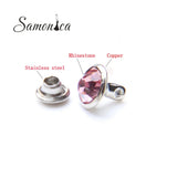 8mm Pink A+++ Copper Spikes Crystal Rhinestone Rivets for Decorative Crafts