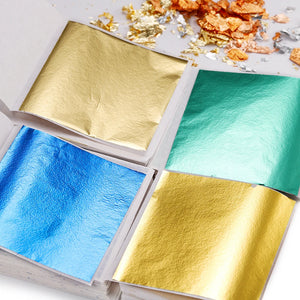 100 Sheets Foil Paper Leaf Gilding Epoxy Resin Fillings DIY Crafts