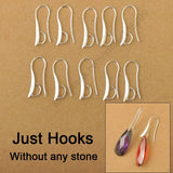 925 Sterling Silver Jewelry Findings Ear Wires for Crystals