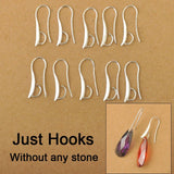 925 Silver Jewelry Findings for DIY Earrings Crystals Beads