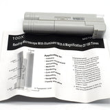 100X Jewelry Gem Reading Microscope Magnifier Loupe with LED Light