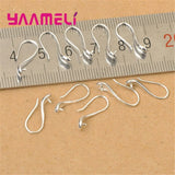 925 Sterling Silver Ear Wires Crystal Beads