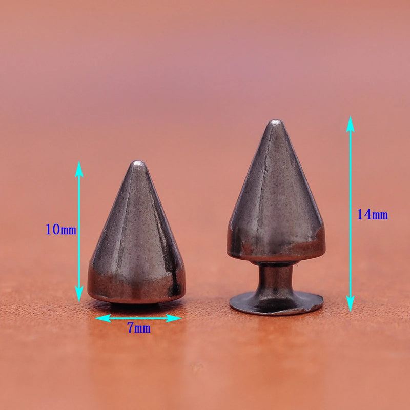 Biker Rose Metal Leathercraft Fasteners Spots Cone Rivet Stud