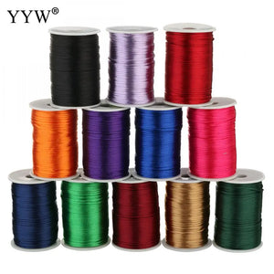 100Yards 2mm Nylon Cord Thread Chinese Knot Macrame Cord Bracelet
