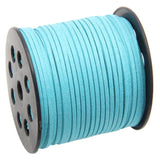 100Yards/lot 3mm Flat Faux Suede Velvet Leather Braided Cord String Rope
