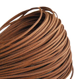100Yards/lot 3mm Flat Faux Suede Velvet Leather Braided Cord String Rope