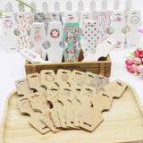 100 Necklace and Earring Display Cards 120x45mm 250gsm