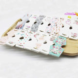 100 Necklace and Earring Display Cards 120x45mm 250gsm