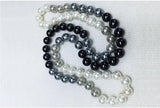 39in 10mm Gray Shell Pearl Necklace - Natural South Sea Shell Pearl