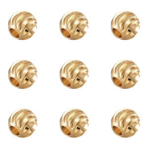 100pcs Brass Round Beads 3mm 4mm 5mm 6mm for Jewelry Making