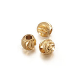 100pcs Brass Round Beads 3mm 4mm 5mm 6mm for Jewelry Making
