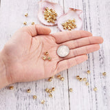 100pcs Brass Round Beads 3mm 4mm 5mm 6mm for Jewelry Making
