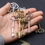 6 Mixed Key Charms Metal Pendant for DIY Jewelry Making