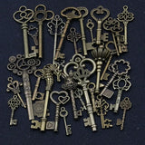 6 Mixed Key Charms Metal Pendant for DIY Jewelry Making