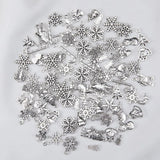 100g 50g Christmas Mix Charms Pendant Snowflake Tree Charms for Jewelry Making