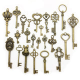 100g Mixed Skeleton Key Charms Pendants Jewelry DIY Supplies