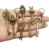 100g Mixed Skeleton Key Charms Pendants Jewelry DIY Supplies