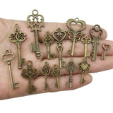 100g Mixed Skeleton Key Charms Pendants Jewelry DIY Supplies