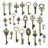 100g Mixed Skeleton Key Charms Pendants Jewelry DIY Supplies