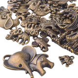 100g Elephant Charms Tibetan Alloy Pendant DIY Necklace Bracelet Making