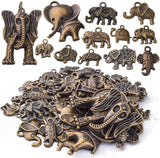 100g Elephant Charms Tibetan Alloy Pendant DIY Necklace Bracelet Making